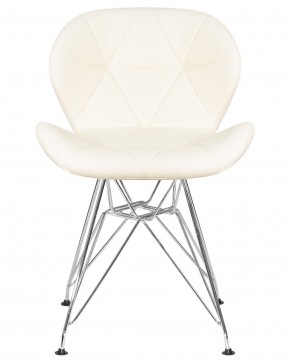 Стул обеденный DOBRIN BUTTERFLY CHROME, ножки хром, цвет кремовый в Челябинске - cheliabinsk.ok-mebel.com | фото 6