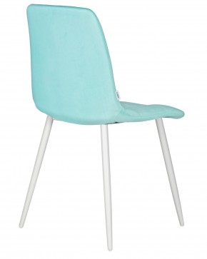 Стул обеденный DOBRIN CHILLY, Мятный Holland 50, основание белое в Челябинске - cheliabinsk.ok-mebel.com | фото 4