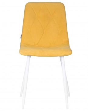 Стул обеденный DOBRIN CHILLY ROMBO, Горчичный Simple 15, основание белый в Челябинске - cheliabinsk.ok-mebel.com | фото 7