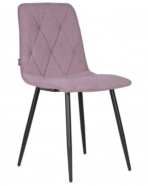 Стул обеденный DOBRIN CHILLY ROMBO, Лавандовый Simple 48, основание черное в Челябинске - cheliabinsk.ok-mebel.com | фото