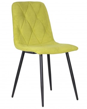 Стул обеденный DOBRIN CHILLY ROMBO, Лайм Simple 14, основание черное в Челябинске - cheliabinsk.ok-mebel.com | фото