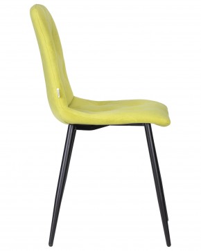 Стул обеденный DOBRIN CHILLY ROMBO, Лайм Simple 14, основание черное в Челябинске - cheliabinsk.ok-mebel.com | фото 3