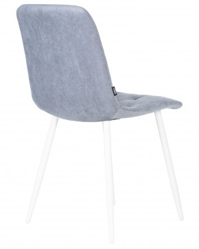 Стул обеденный DOBRIN CHILLY ROMBO, Серо-голубой Simple 26, основание белый в Челябинске - cheliabinsk.ok-mebel.com | фото 4