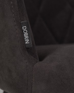 Стул обеденный DOBRIN ROBY, ЭМАЛЬ ЧЕРНЫЙ МУАР велюр Catania Espresso в Челябинске - cheliabinsk.ok-mebel.com | фото 9