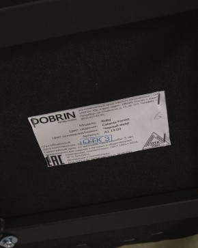 Стул обеденный DOBRIN ROBY, ЭМАЛЬ ЧЕРНЫЙ МУАР велюр Catania Forest в Челябинске - cheliabinsk.ok-mebel.com | фото 12