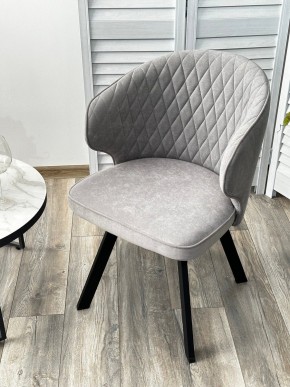 Стул SKAT 360 град. поворот. B22 Серый, велюр / черный каркас, М-City в Челябинске - cheliabinsk.ok-mebel.com | фото 3