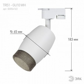 Светильник на штанге Эра  TR51 - GU10 WH в Челябинске - cheliabinsk.ok-mebel.com | фото 4