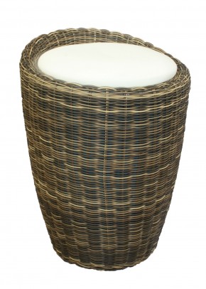 Табурет с местом для хранения LM-1100Rattan, кремовый в Челябинске - cheliabinsk.ok-mebel.com | фото