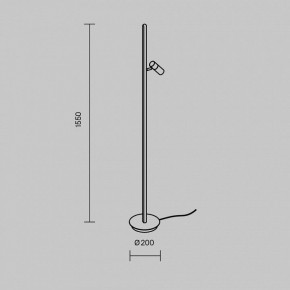 Торшер Maytoni Thin MOD395FL-L28BS3K в Челябинске - cheliabinsk.ok-mebel.com | фото 4