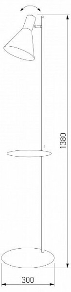 Торшер с полкой TK Lighting Jump 5864 Jump в Челябинске - cheliabinsk.ok-mebel.com | фото 2