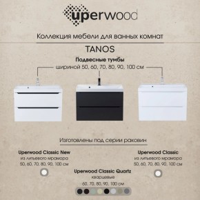 Тумба под раковину Uperwood Tanos 60 см, подвесная, белая матовая в Челябинске - cheliabinsk.ok-mebel.com | фото 11