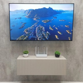 Тумба подвесная под ТВ LINES MTV3-MA 900 Бежевый (Леда-М 10.1.5) в Челябинске - cheliabinsk.ok-mebel.com | фото 3