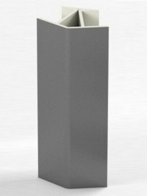 Угловое соединение для цоколя 135 гр. h100 мм (Алюминий; Венге; Дуб Сонома, Белый, Черный) в Челябинске - cheliabinsk.ok-mebel.com | фото 1