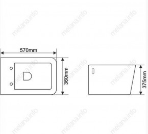 Унитаз подвесной MELANA MLN-B2370 в Челябинске - cheliabinsk.ok-mebel.com | фото 2