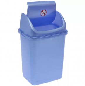 Ведро для мусора "Камелия" 8л голубой перламутр 1/20 в Челябинске - cheliabinsk.ok-mebel.com | фото