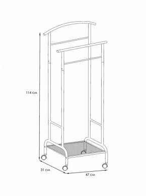 Вешалка для костюма Римини 2М в Челябинске - cheliabinsk.ok-mebel.com | фото 4