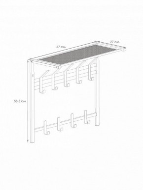 Вешалка-полка Торонто 22 в Челябинске - cheliabinsk.ok-mebel.com | фото 3