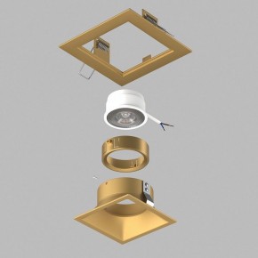 Встраиваемый светильник Lightstar Domino D51303GMOD в Челябинске - cheliabinsk.ok-mebel.com | фото 3