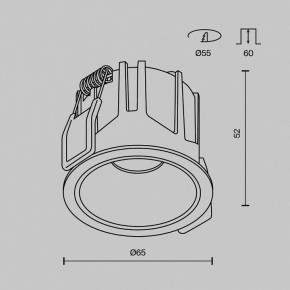 Встраиваемый светильник Maytoni Alfa LED DL043-01-10W3K-RD-B-1 в Челябинске - cheliabinsk.ok-mebel.com | фото 8
