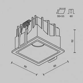 Встраиваемый светильник Maytoni Alfa LED DL043-01-10W4K-SQ-B-1 в Челябинске - cheliabinsk.ok-mebel.com | фото 11
