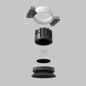 Встраиваемый светильник Maytoni Round DL058-12W2.7K-TRS-B в Челябинске - cheliabinsk.ok-mebel.com | фото 5